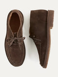 Drake's Crosby Moc-Toe Chukka Boots in Brown Suede