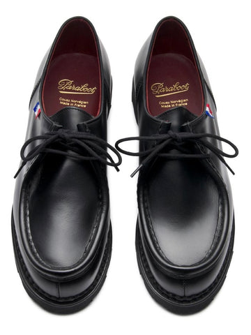 (Pre-order) Paraboot Michael 'Bleu Blanc Rouge' in Black Calf