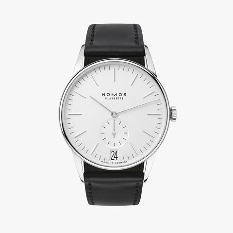 NOMOS Orion 38 Date White (Sapphire Crystal Back / Ref. 381)