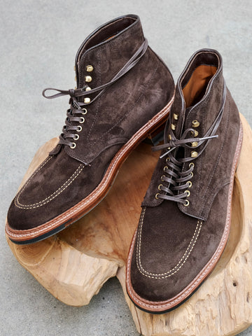 Alden Indy Boots in Dark Chocolate Suede - Barrie Last