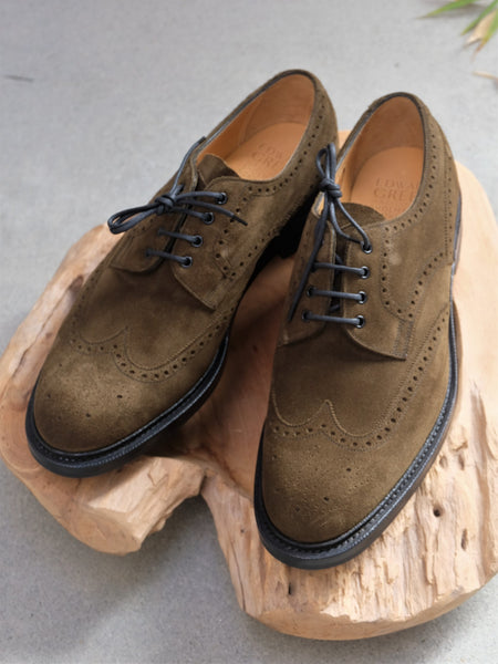 Edward Green Borrowdale in Army Green Suede
