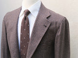Orazio Luciano Jacket in Brown Houndtooth