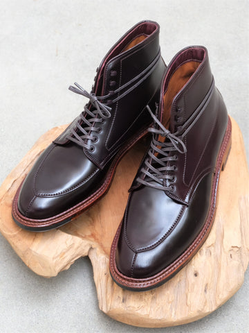 Alden Algonquin V-Tip Boots in Color 8 Shell Cordovan