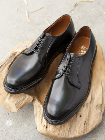 Alden Plain Toe Blucher (PTB) in Black Shell Cordovan
