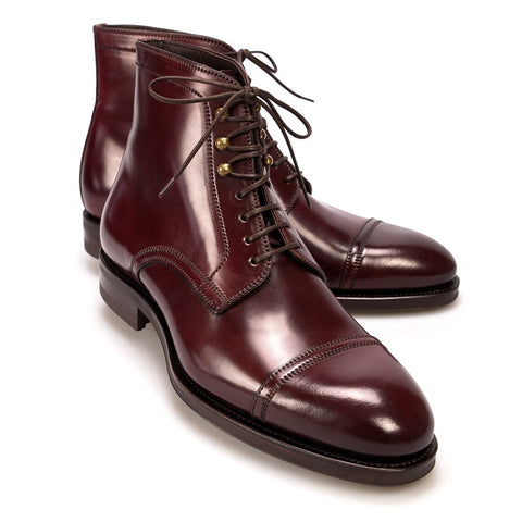 Carmina Shoemaker Jumper Boots in Burgundy Shell Cordovan