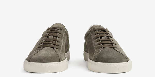 C.QP Racquet (Unlined) in Faded Green Suede