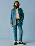 Drake's Bleach Wash Selvedge Denim Five-Pocket Chore Jacket