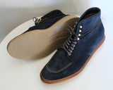 Alden Indy Boots in Navy Suede