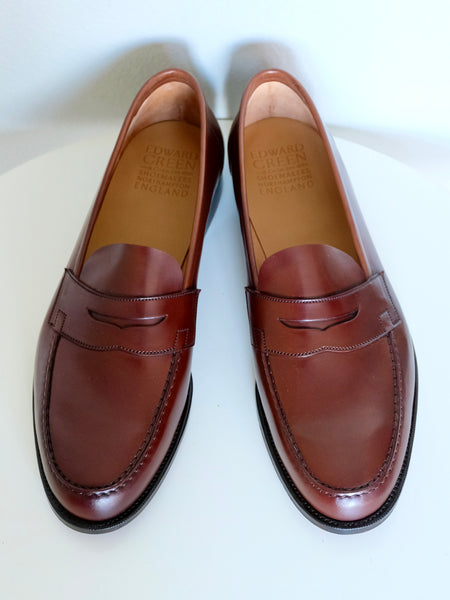 Edward Green Duke Unlined Loafer in Cognac (Color #4) Shell Cordovan