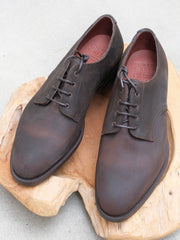 Edward Green Leith in Iron Waxed Suede