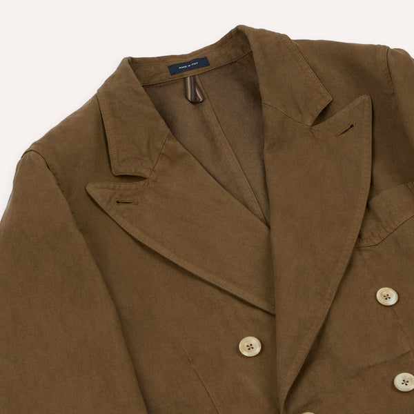 Drake's Brown Linen Gabardine Games Blazer Mk. III