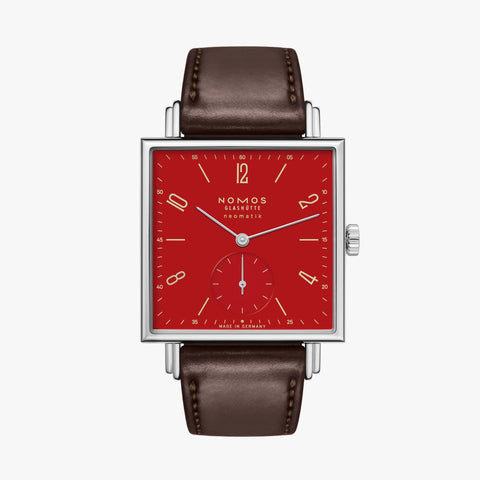 NOMOS Tetra Neomatik Red – 175 Years Watchmaking Glashütte Limited Edition