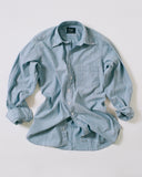 Drake's Light Blue Cotton Chambray Button-Down Shirt