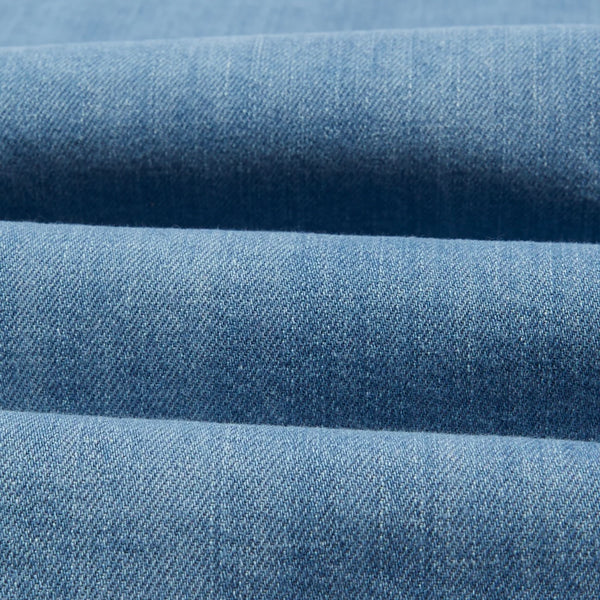 Drake's Bleach Wash Denim Two-Pocket Western Shirt