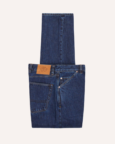 Drake's Stone Wash 14.2oz Japanese Selvedge Denim Five-Pocket Jeans