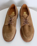 Alden Three Eyelet Moc-Toe Blucher in Snuff Suede