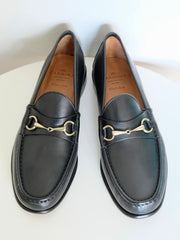 Carmina Shoemaker Horsebit Loafer in Black Funchal Calf