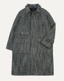 Drake's Salt and Pepper Wool Raglan Coat