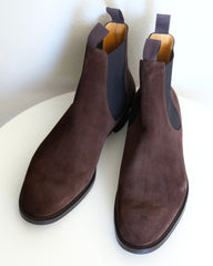 Edward Green Newmarket in Mink Suede