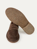 Drake's Brown Suede Canal Penny Loafer