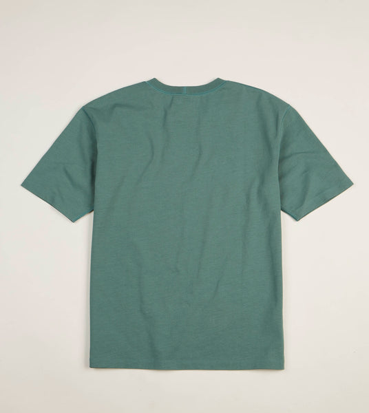 Drake's Sage Green Cotton Crew Neck Hiking T-Shirt