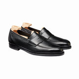 Crockett & Jones Harvard 2 Unlined Loafer in Black Milled Calf