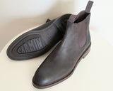 Carmina Shoemaker Chelsea Boots in Dark Brown Waxy Commander Rough Out Suede