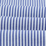 Drake's Blue and White Stripe Button-Down Collar Fob Pocket Shirt