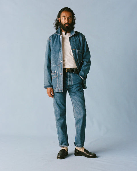 Drake's Bleach Wash 14.2oz Japanese Selvedge Denim Five-Pocket Jeans