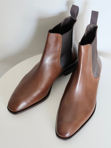 Carmina Shoemaker Chelsea Boots in Brown Calf (Simpson Last)