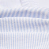Drake's Light Blue Ticking Stripe Cotton Oxford Cloth Button-Down Shirt