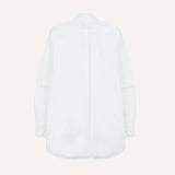 Drake's White Cotton Oxford Cloth Button-Down Shirt