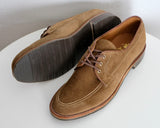 Alden Three Eyelet Moc-Toe Blucher in Snuff Suede