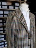 Orazio Luciano Jacket in Gun Club Check with Topaz & Emerald (Fox Brothers)