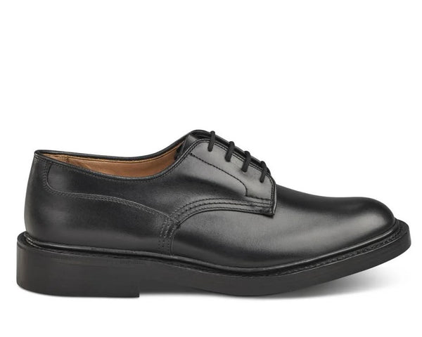 Tricker's Woodstock Plain Derby Shoe - Black