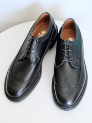 Alden Longwing Blucher (LWB) in Black Alpine Grain