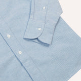 Drake's Mid-Blue Cotton Oxford Cloth Button-Down Shirt
