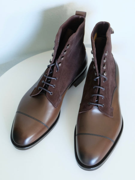 Edward Green Galway in Dark Oak Calf & Mink Suede (202 Last)