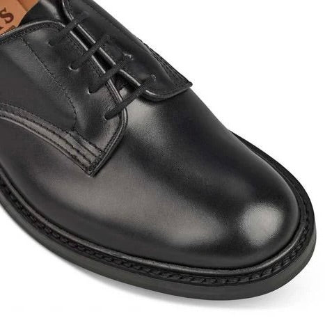 Tricker's Woodstock Plain Derby Shoe - Black