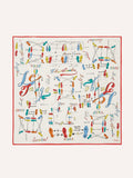 Drake's Dance Steps Print Silk Bandana