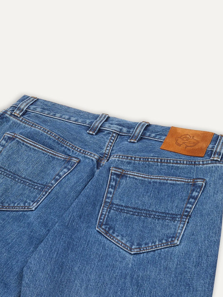 Indigo Rinse 14.2oz Japanese Selvedge Denim Five-Pocket Jeans – Drakes US