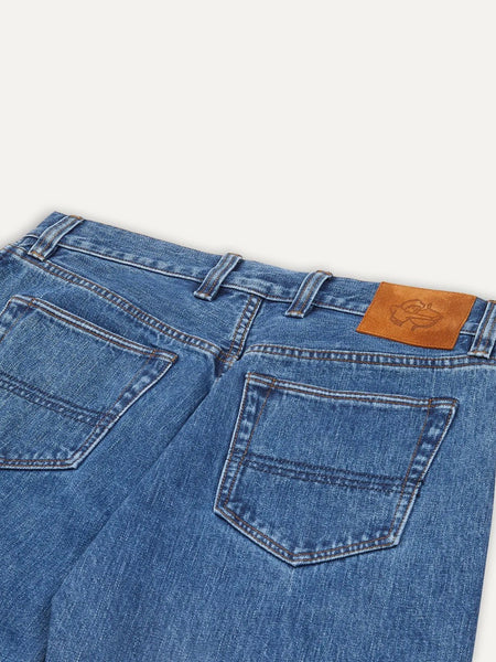 Drake's Bleach Wash 14.2oz Japanese Selvedge Denim Five-Pocket Jeans