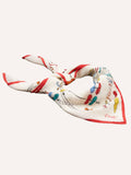 Drake's Dance Steps Print Silk Bandana
