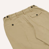 Drake's Sand Heavy Cotton Flat Front Chino