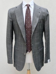 Orazio Luciano Suit in Grey/Blue Prince of Wales Fabric (Holland