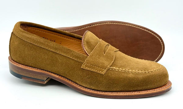 Alden Penny Leisure Penny Loafer in Snuff Suede