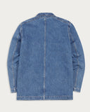 Drake's Bleach Wash Selvedge Denim Five-Pocket Chore Jacket