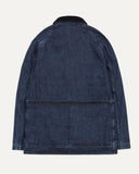 Drake's Indigo Wash Denim Field Jacket