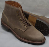 (Pre-Order) Alden Plain Toe Boots in Clay Nubuck Grain Calf