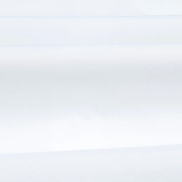 Drake's White Cotton Spread Collar Poplin Shirt